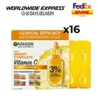 16x12's GARNIER 1.5ml Bright Complete Vitamin C Ampoule Serum Clinical Efficacy