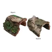 Tank Hideout,Hollow Tree Trunk Resin Decor,Landscape Decoration Habitat,Turtle