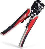 BOOSDEN Self-Adjusting Universal Wire Stripper Tool, Automatic 3-in-1 Pliers With Cutter Crimper, 10-24 AWG Electrical Wire Strippers