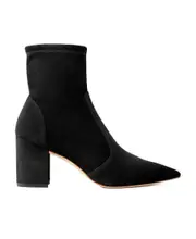 Stuart Weitzman Pointed-Toe Mid Calf-Length Boots 40.5,35.5 black