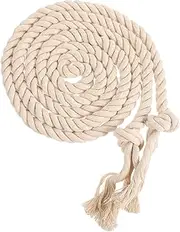 [GARVALON] Monastery Belt Vintage Belt Men's Belt Mens Woven Belt Mens Belts Costume Belt Rope Belts Medieval Women Belt Belts for Pastors Women Rope Belt Vintage Rope Belt Cotton Linen Beige