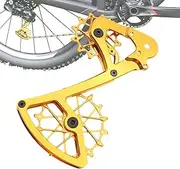 Front Derailleur with Ceramic Bearing, Front Derailleur for Road Bike - Ceramic Pulley for Rear Derailleur | Aluminium Alloy Front Derailleur Replacement Shift Lever for Guide Pulley Bike