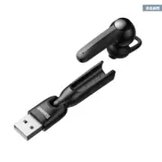 HiFi Mini Wireless bluetooth Earphone Single USB Magnetic Charging Dock Headphone with Mic BLACK COLOR