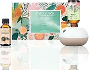 Rechargeable Waterless Essential Oil Diffuser - 2 Mist Modes Scent Diffuser Starter Kit with 2 Essential Oils Set (30ml) - 8 Hours Automatic Shutdown Scent Diffusers
