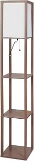 [Emitto] LED Floor Lamp with Storage Shelf 3 Tier Standing Reading Corner Light
