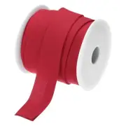 1 Inch Double Fold Bias Tape Cotton Bias Tape(Dark Red 25 Yards)