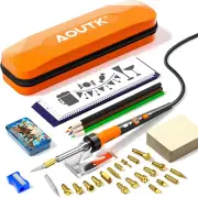 Wood Burning Kit, Wood Burning Tool with Adjustable Temperature Pyrography Pen