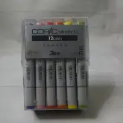 Copic Sketch SB-12 12-Color Marker Set - Basic Colors -