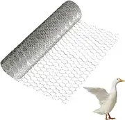 Galvanized Chicken Coop Fencing - Iron Wire Roll for Garden Yard, Wear-Resistant Animal Barrier