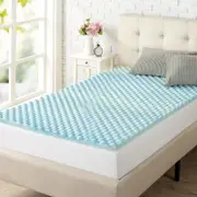 Zinus Single Cooling Gel Memory Foam Mattress Topper Protector