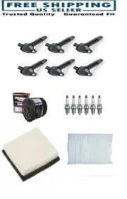 Tune Up Kit 3+Filters 6+Coils 6+NGK Plugs for 08-10 Chrysler Town & Country 4.0L (for: Chrysler)