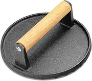 VivoGlow Heavy-Duty Cast Iron Smash Burger Press, Smash Burger Press Flat for Hamburgers (Style1)