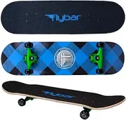 Flybar 31 Inch Skateboard - Durable 7-ply Maple Wood Deck for Beginners and Experienced Skaters
