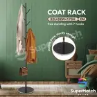 7 Hooks Garment Clothes Coat Rack Stand Metal Tree Hanger Bag Hat Hook Holder
