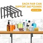 2/4Pcs Rod and Shelf Bracket Hook Wall Mounted Closet Rod Bracket Iron ↇↇ