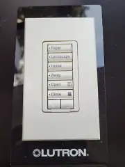 Lutron HQRD-H6BRL HomeWorks QS RF Hybrid seeTouch Keypad Light Almond (LA) 6 But