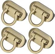 DOITOOL 4pcs Padlock Accessories Die Casting Lock Suitcase Mortise Lock for Replacement Fashion Design Easy Install