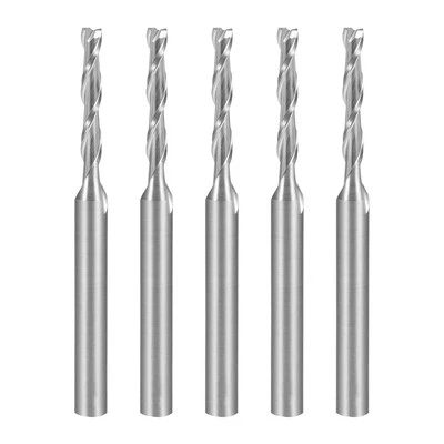 5PCS 1/8" Shank 2.0mm x 12mm Carbide End Mill CNC Router Bits 2 Flute