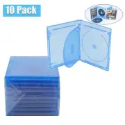 10 LOT Standard 3-Discs Replacement CD Case Box For Blu-Ray Disc Blu Ray DVD