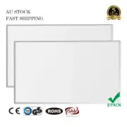 Far Infrared Heating Panel 600W 2 PACK Ultra Slim Heater Radiator Eco Wall Mount