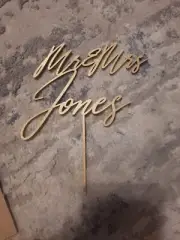 Custom Wedding Cake Topper Mr And Mrs Jones