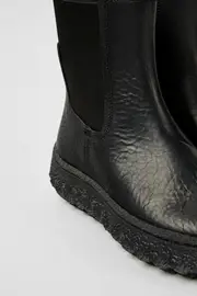 Ground MICHELIN Black leather ankle boots for women