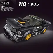 MOULD KING 27024 Speed Champions 1965 Mustang Racers Car With 408 Pieces