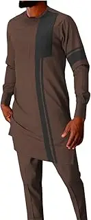 Tracksuit Men African Clothing Dashiki Coats and Ankara Pants 2 Piece Set African Suit Outfits