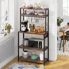 Multi-Layer Sturdy Kitchen Bakers Rack Microwave Oven Stand Storage Shelf Pantry
