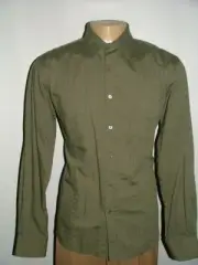 NEW WT SABA CASUAL SHIRT SIZE XL 100% COTTON OLIVE GREEN #245