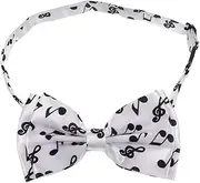 [LIFKOME] Musical Note Bow Tie Gold Bow Ties for Men Bows Men Classic Bow Tie Archery Black Clip Bow Tie Bow Tie for Men Lace Tied Ribbon Black Satin Bow Tie Bow Tie Man White Polyester