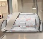 Michael Kors Bradshaw Women XS Embellished Logo Camera Crossbody Bag Optic White