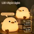 Creative Duck LED Silicone Night Light kids Bedside/touch sensor Lamp Gift