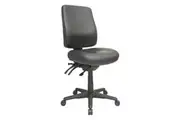 Buro Roma Office Chair 3 Lever High Back Dillon PU Seat Slide Vinyl Black