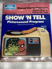 Vintage 1983 Spider-Man Marvel Super Heroes Show 'N Tell Records/Filmstrips