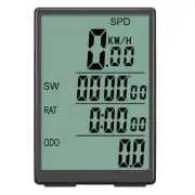 Bicycle Computer Wireless Waterproof Speedometer with Green LCD Backlight