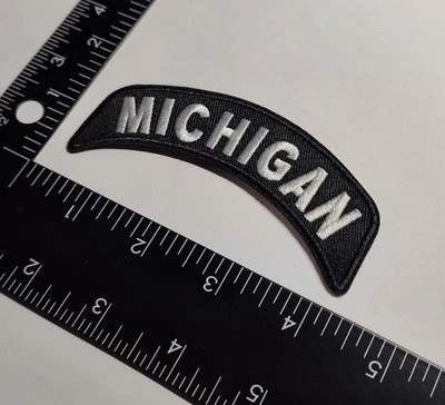 MICHIGAN STATE PATCH ROCKER BIKER HOOK LOOP PATCH HIGH QUALITY