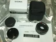 SIGMA 1.4X TELECONVERTER TC1401 LENS for SIGMA CAMERAS NEW in FACTORY BOX & CASE