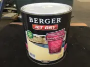 BERGER 4 LITRE JET-DRY TEXTURED PAVING WATER /BASE SATIN DARK-GREY PAINT