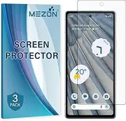 MEZON [3 Pack] Google Pixel 7a (6.1") Premium Hydrogel Clear Edge-to-Edge Full Coverage Screen Protector Film (Pixel 7a, Hydrogel)