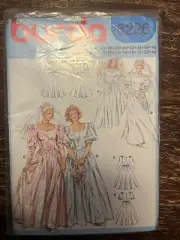 Burda 6226 UNCUT Sewing Pattern, Misses' Wedding / Bridal Dress, Size 8-20
