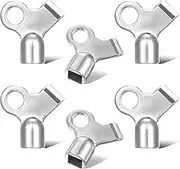 JIEYAO 6Pcs Radiator Bleed Key, Radiator Bleeding Air Valve Keys, Heater Bleed Key Essential Tools for Efficient Air Release Metal for Home Radiator Air Valve Hot Water Flush Plumbing Tool Replacement