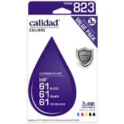 Calidad HP 61 Ink Cartridges Black & Tricolour 3 Pack