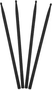 Generic 4pcs Carbon Fiber Drum Sticks Lightweight Slip Design for Comfortable Grip for Beginners and Portable Drumming Practice