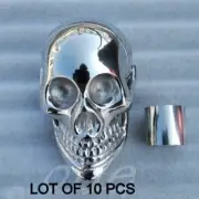 Lot of 10 PCs Skull Head Polish Designer Long Head Handle For Walking Stick cane