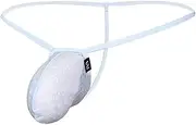 [COMLIFE] Men's T Back Thong Low Rise Sexy Briefs Spaghetti Strap Mesh Bikini Underwear