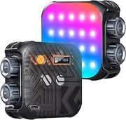 Pocket Video Light Magnetic Fill Light Video Conference Lighting CRI96+ 2500K-9900K Dimmable 21 Lighting Effects for Vlog Selfie Live Photography Black