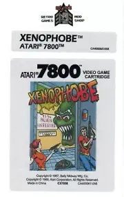 Atari 7800 Replacement Label - Xenophobe