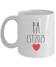 Pa EST 2025 Coffee Mug 11/15oz Father's Day Tea Cup Christmas Gift For Dad