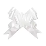 Offray .5'' Wide Butterfly Ribbon Pull Bow, 2'' Diameter with 8 Loops, White,...